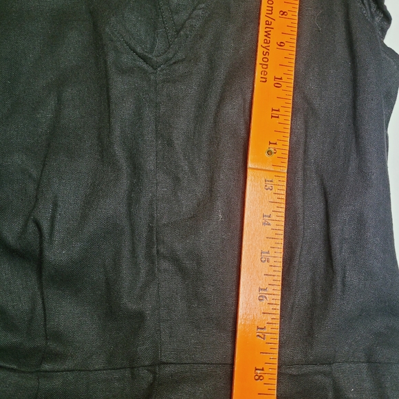 Old Navy Romper Women’s Black Size Tall Small Flutter Sleeves V-Neck Tie Waist - Picture 6 of 11